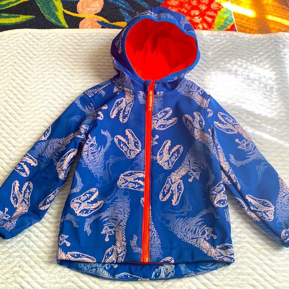 Cat & Jack Dino Fleece-lined Rain Jacket